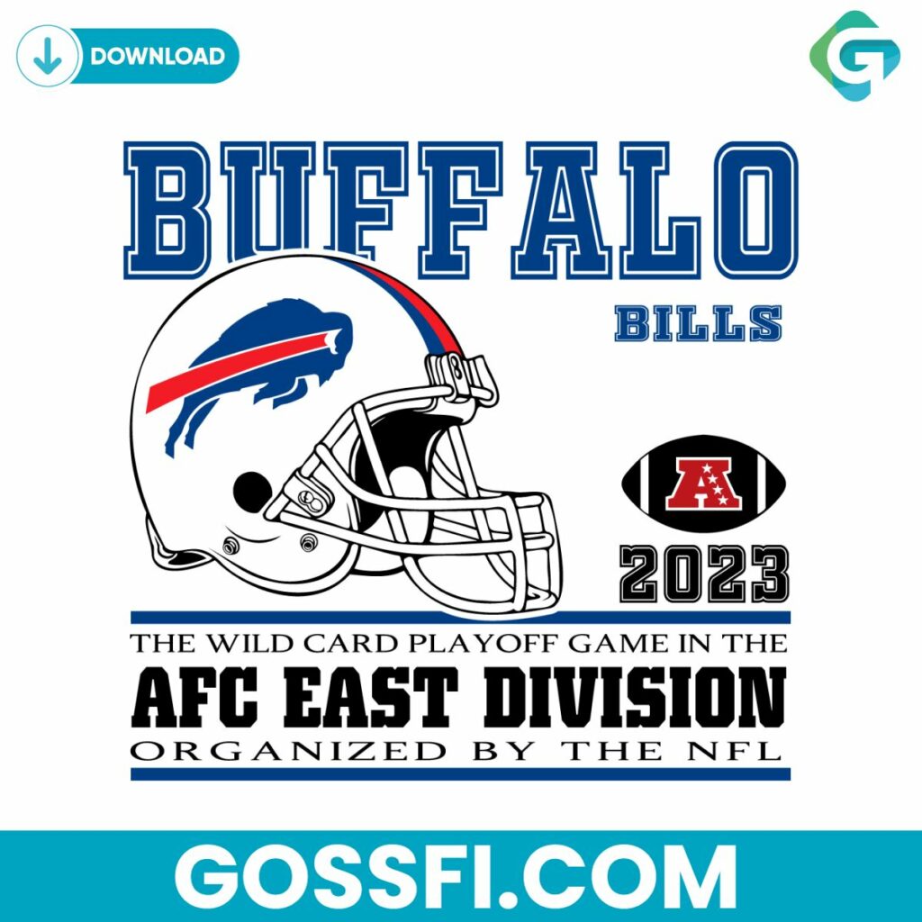 Buffalo Bills AFC East Divisions Football SVG Digital Download